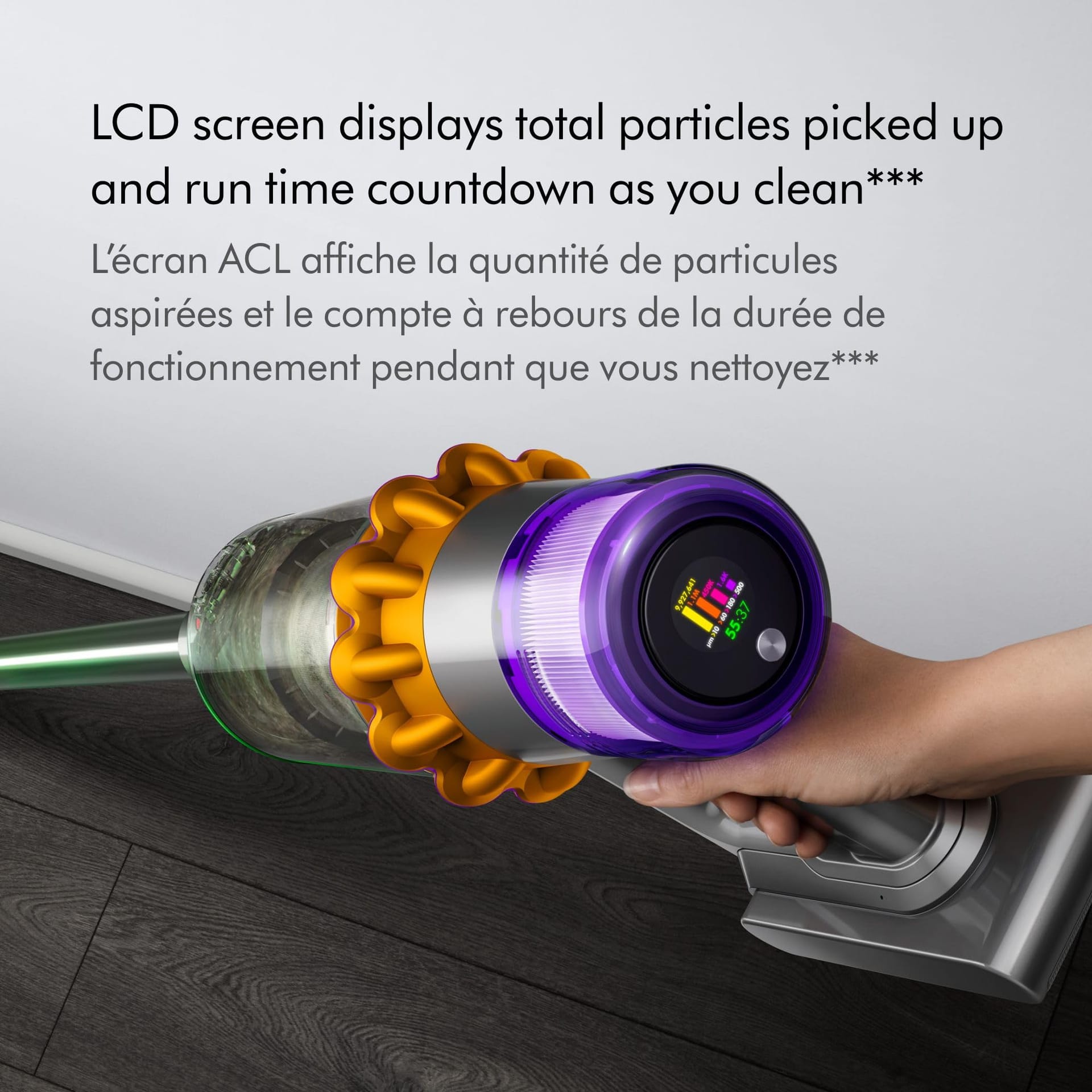 Dyson V15 Detect Cordless Vacuum Cleaner - Ultimate Whole-Home Cleaning Power in Yellow/Nickel - Review Image 4