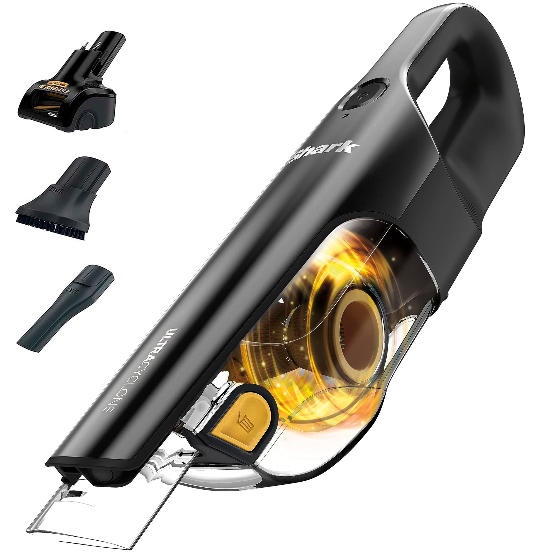 Shark Cordless Pet Hair Vacuum, Ultracyclone Handheld Vacuum with XL Dust Cup - Black