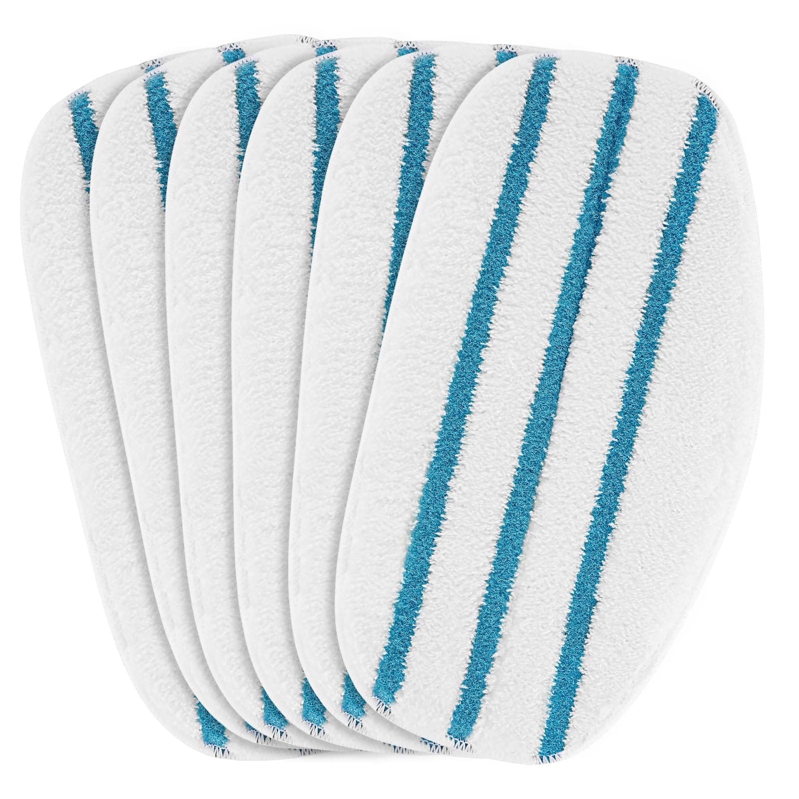 6 Pack Replacement Microfiber Steam Mop Pads for Pursteam Thermapro 10-in-1