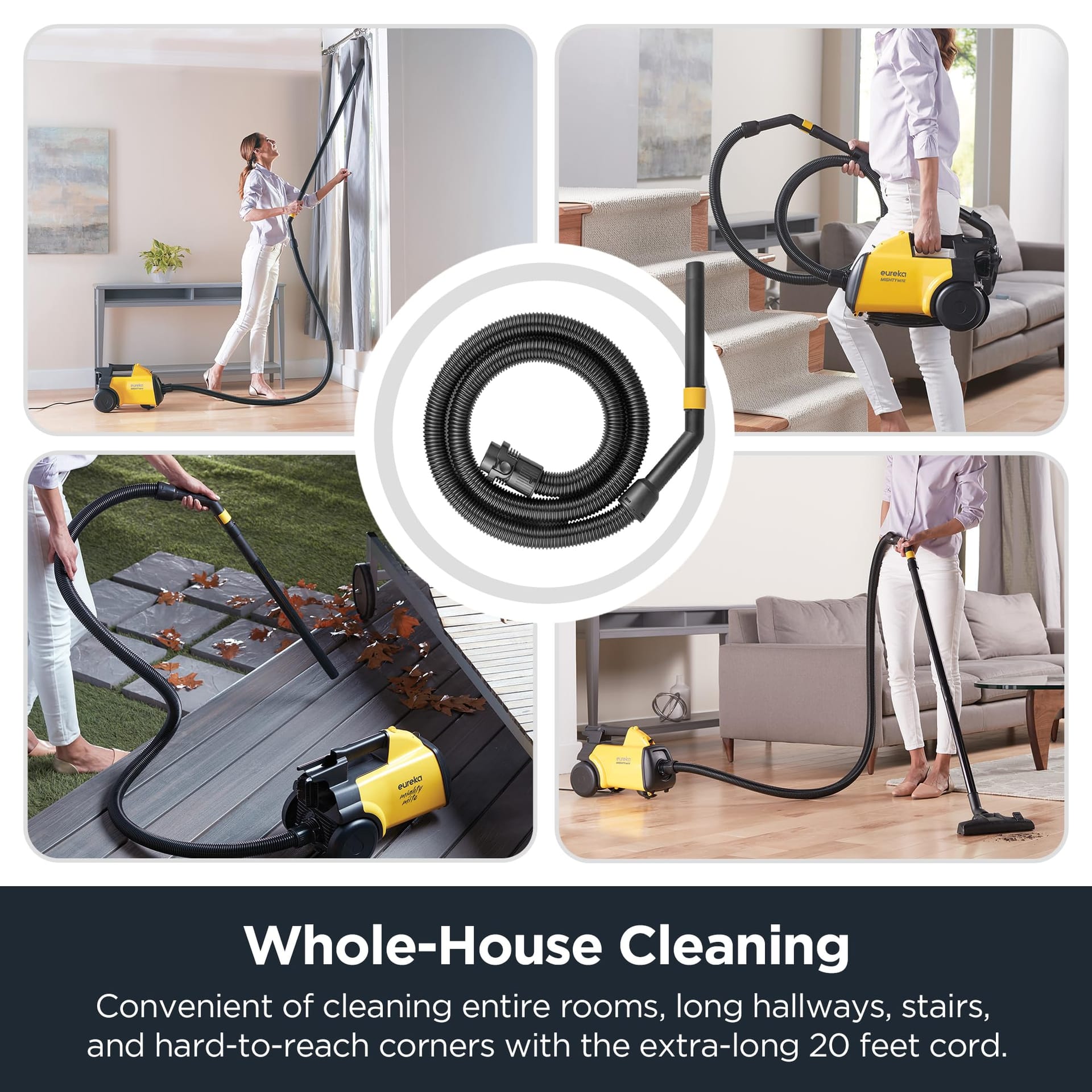 Lightweight Powerful Canister Vacuum Cleaner with 5 Dust Bags - Ideal for Carpets and Hard Floors - Review Image 5