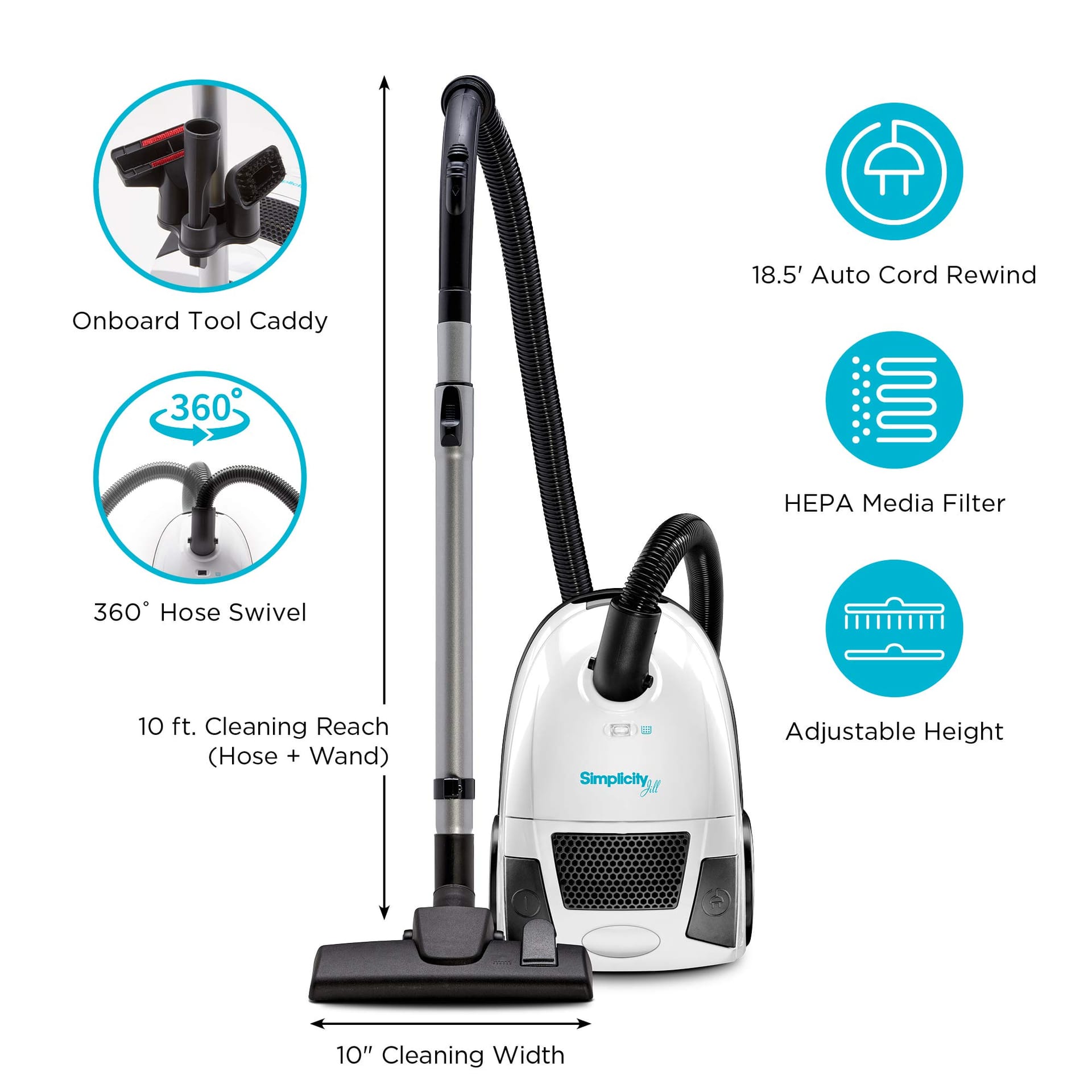 Compact Jill Canister Vacuum Cleaner with Dual-Certified HEPA Filter - Review Image 3