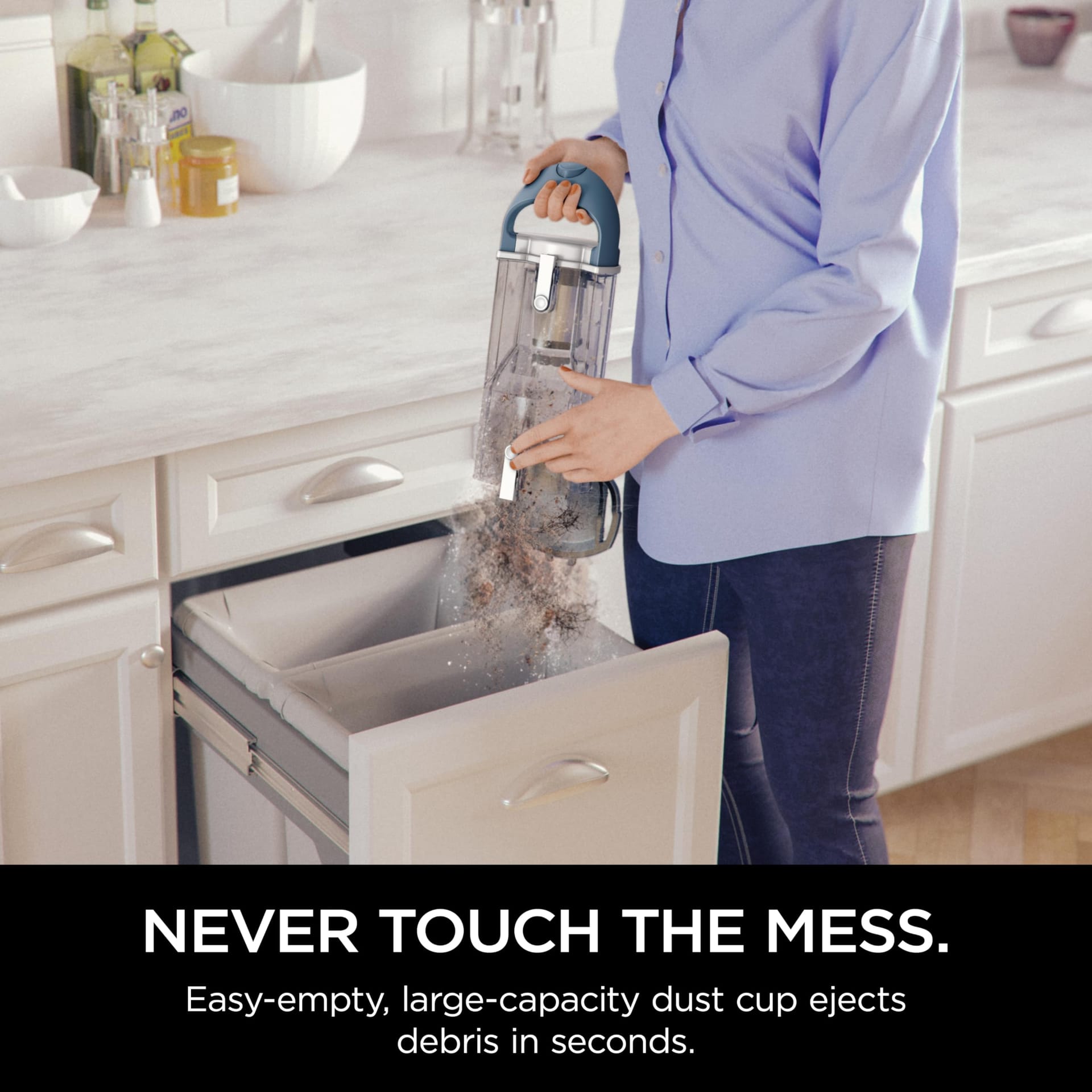 Cordless Stick Vacuum - Shark Freestyle Pro with XL Dust Cup and Precision Charging, Blue - Review Image 5