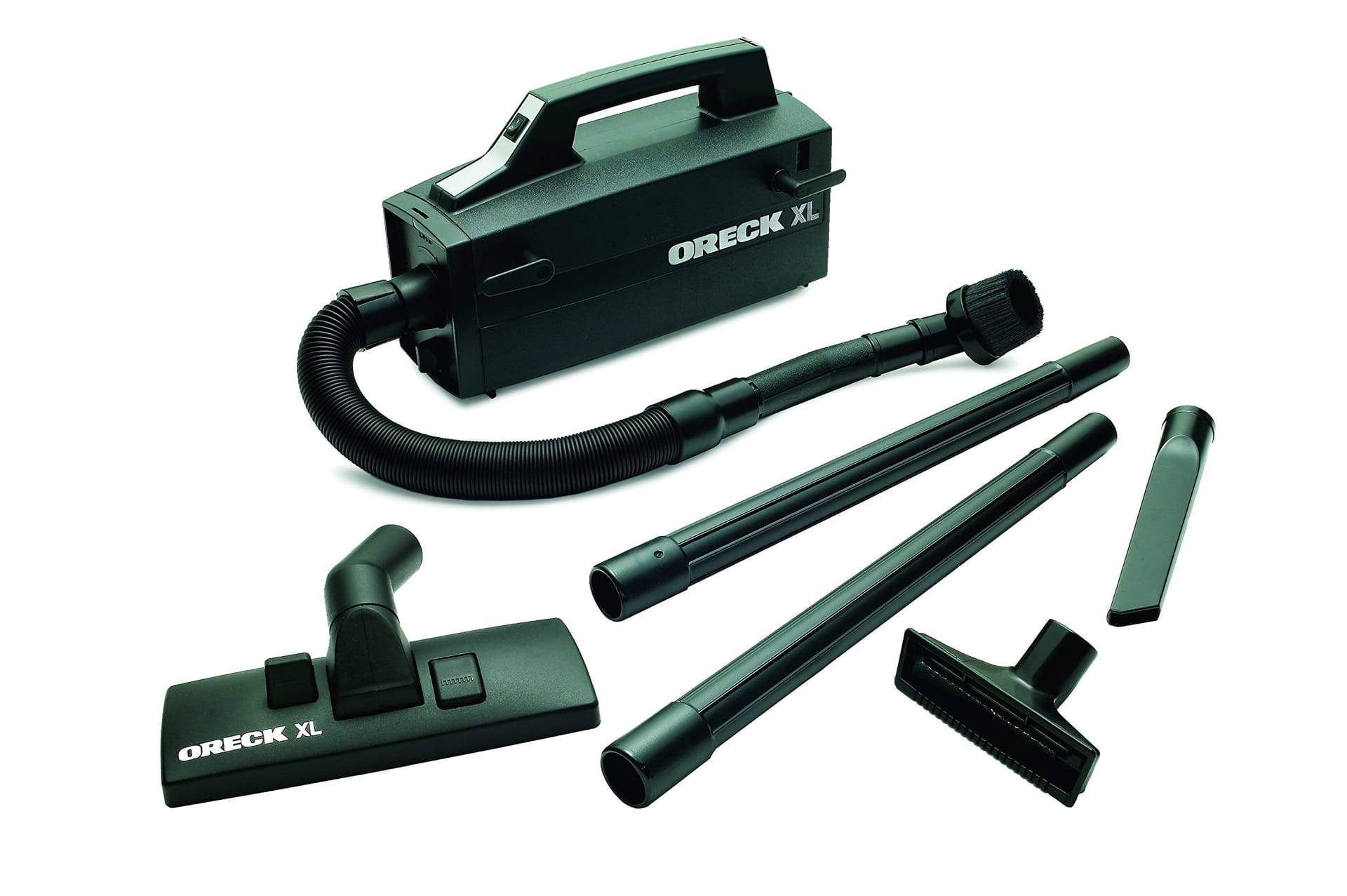 Lightweight Oreck Super Deluxe Compact Canister Vacuum Cleaner with Hypo-Allergenic Dust Bags