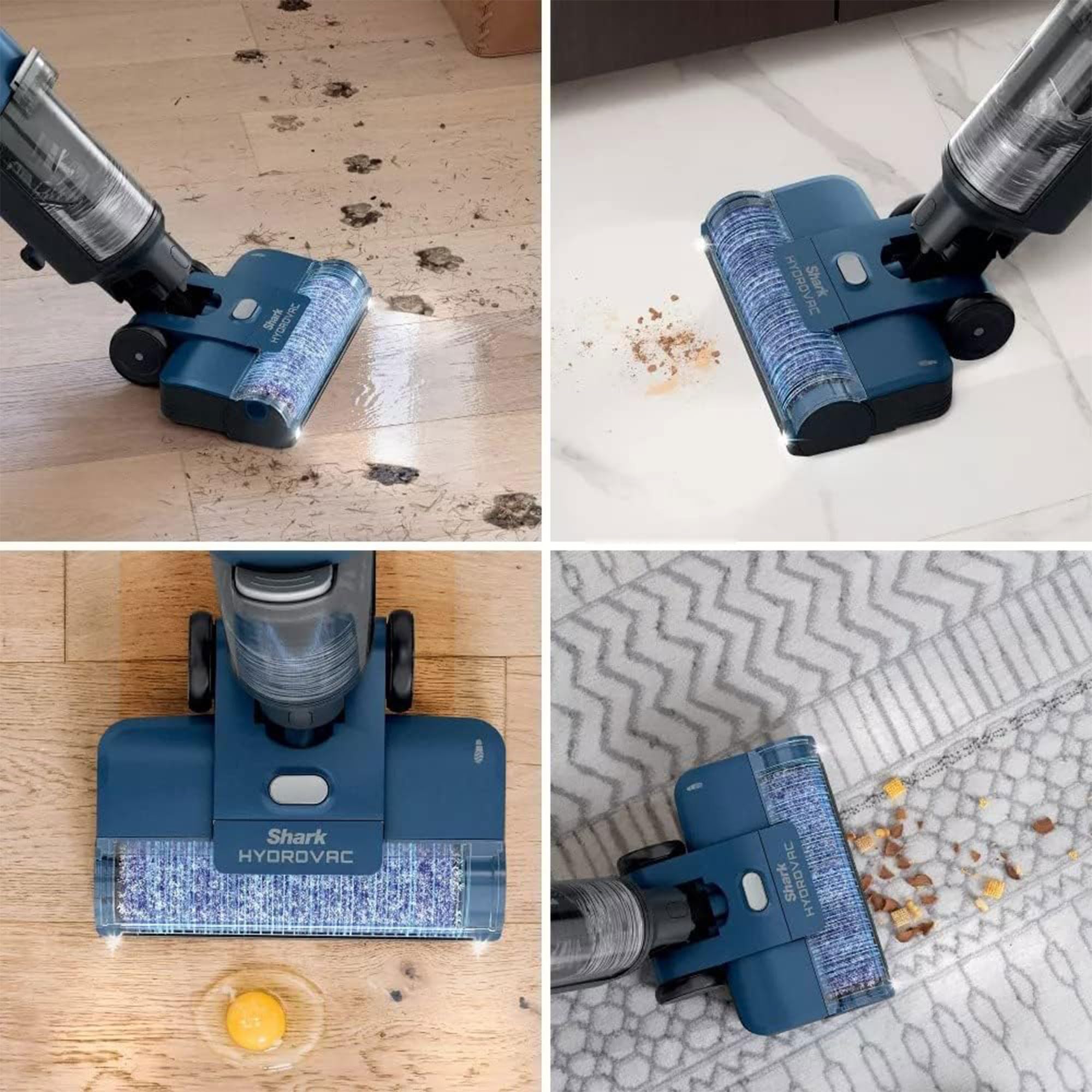 Renewed Shark WD101 Hydrovac XL 3-in-1 Vacuum, Mop, and Self-Cleaning System for Hardwood, Tile, Marble, Area Rugs - Corded Navy - Review Image 5