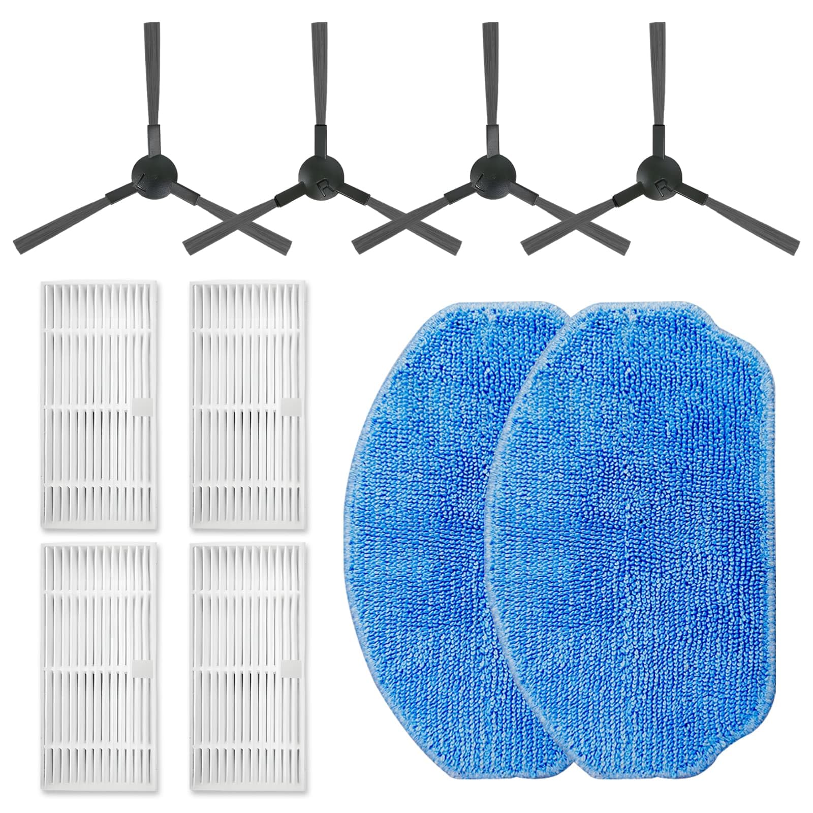 Budget-Friendly Replacement Parts Kit for HEPA Filter Vacuum Robot Cleaners | Compatible with Mamnv/Zcwa Br151, Br150, Manvins G20 Bobsweep/Gttvo/Onson/Kilgone/Teendow