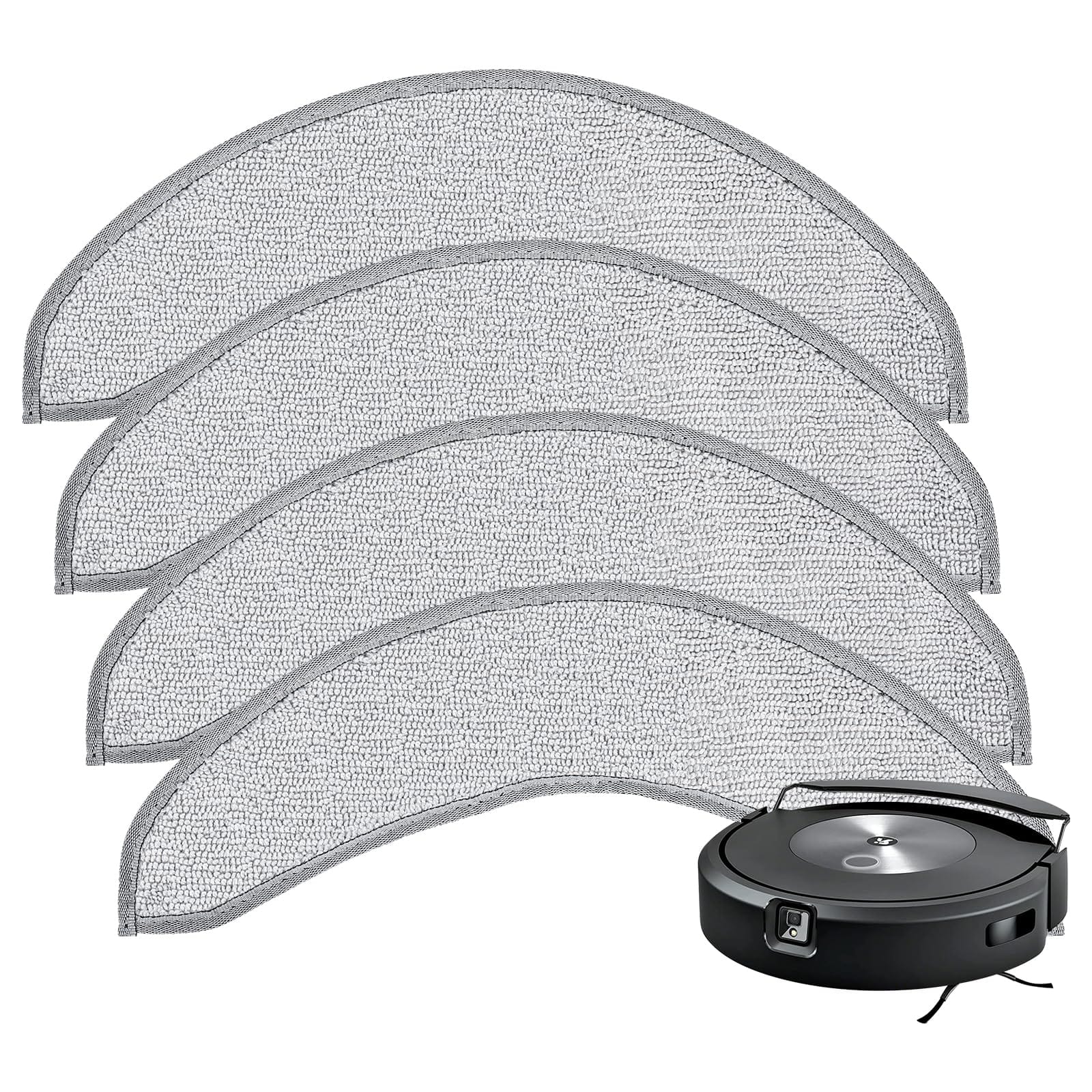 Microfiber Vacuum Mop Pads Replacement for Irobot Roomba Combo J7+/J7 Plus - Pack of 4