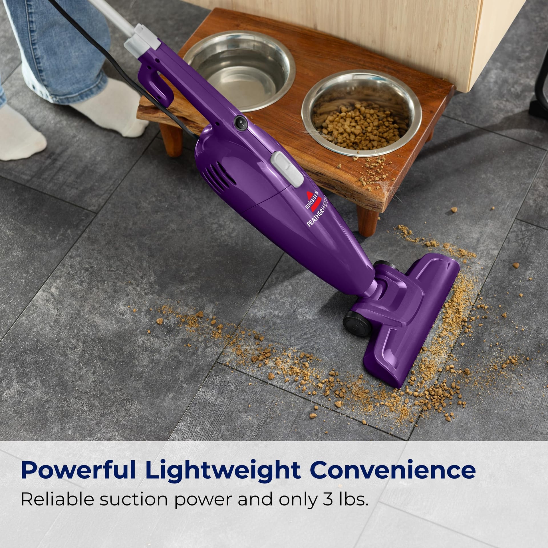 Lightweight Bissell Featherweight Stick Bagless Vacuum with Crevice Tool - Purple (20334)​ - Review Image 2