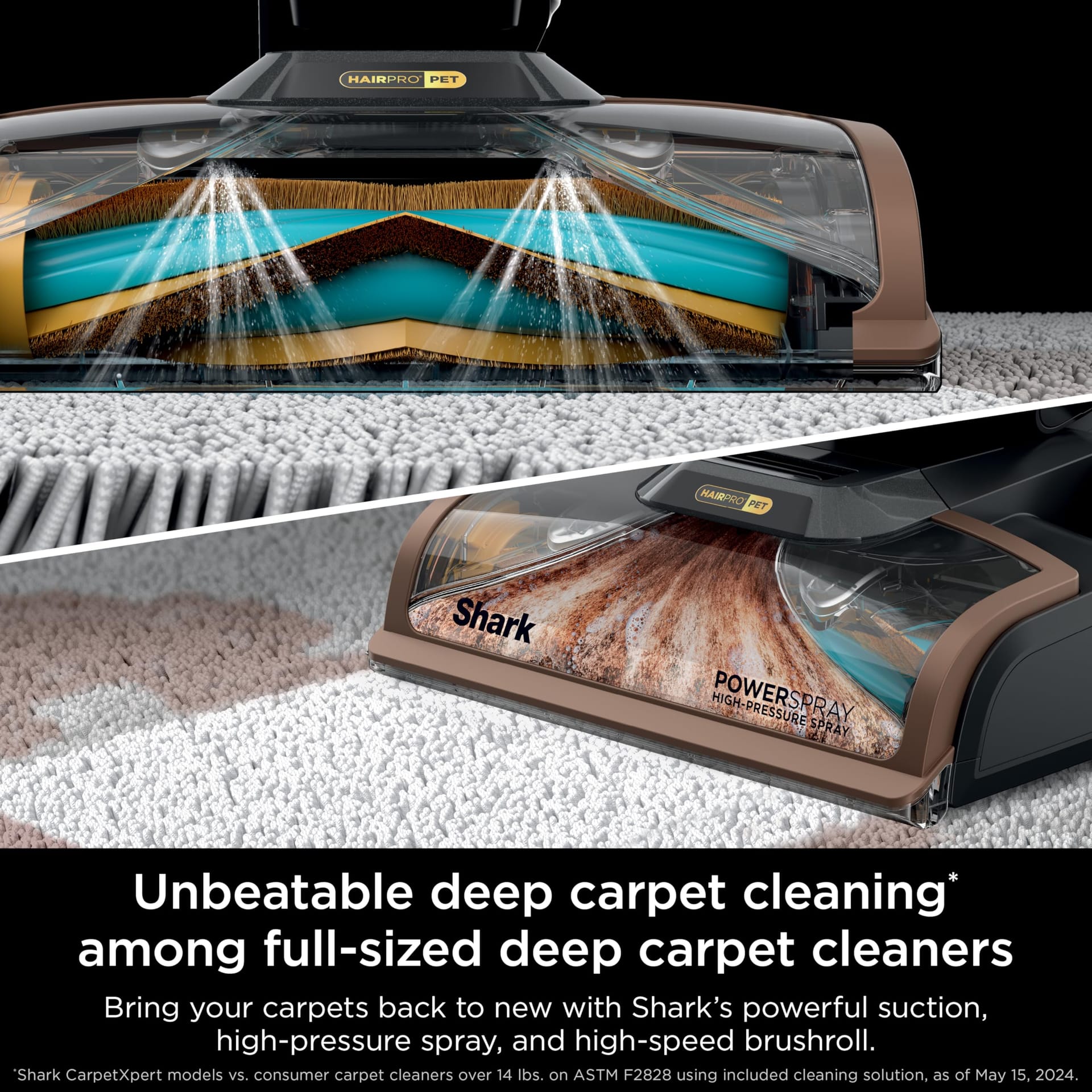 Shark Carpetxpert Hairpro Upright Deep Carpet Cleaner with Stainstriker - Review Image 3