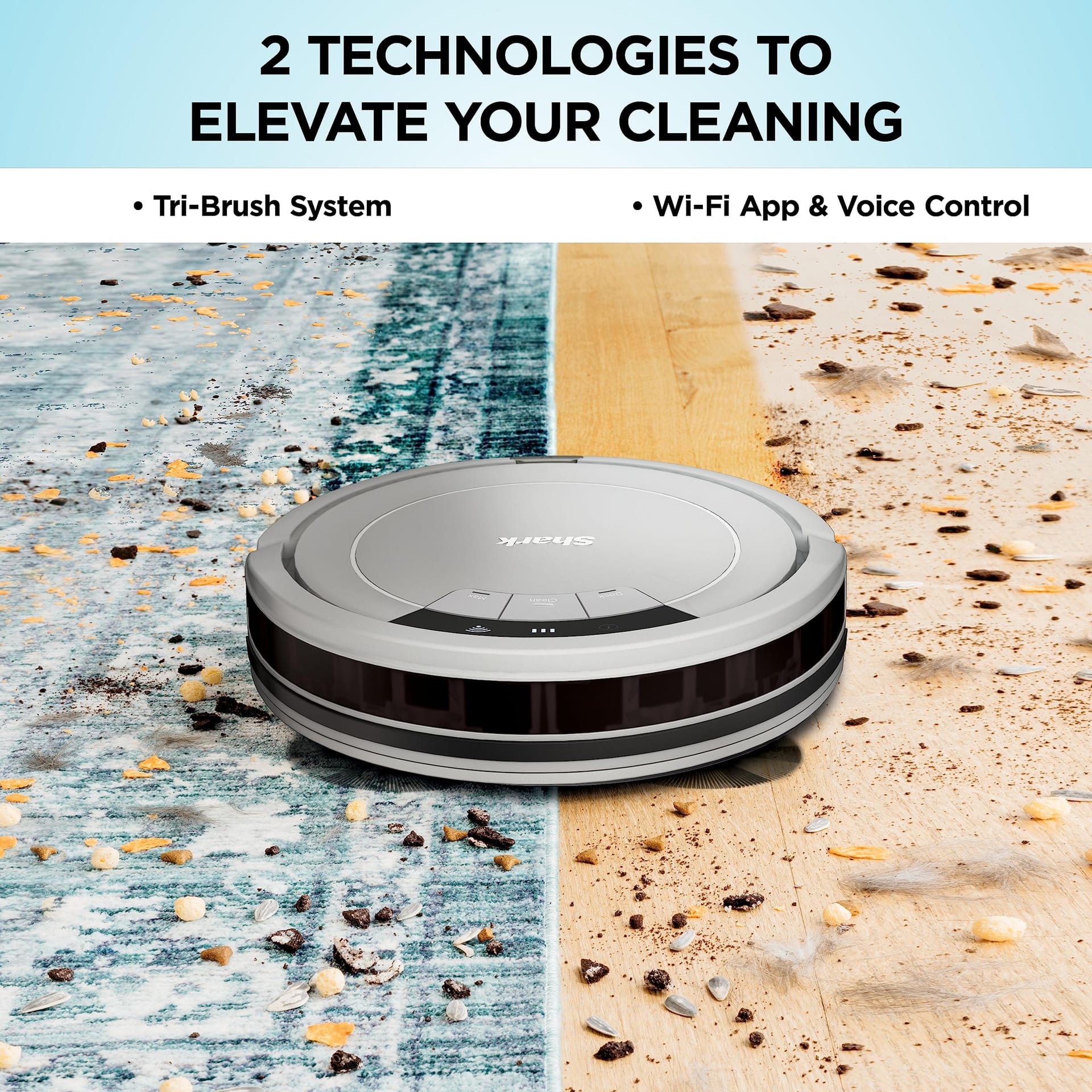 Shark AV752 Ion Robot Vacuum - Tri-Brush System, WiFi Connected, Alexa Compatible, 120 Min Runtime, Multi Surface Cleaning - White - Review Image 3