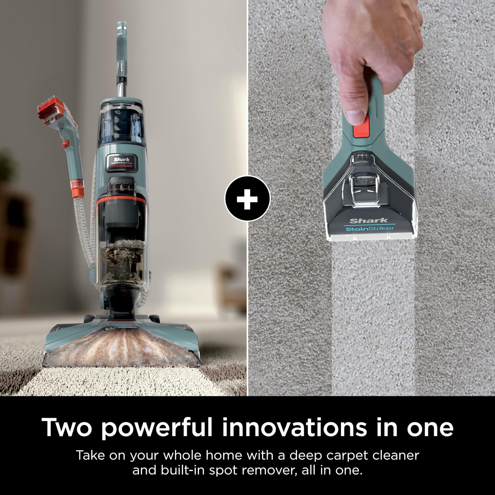 Shark CarpetXpert Ex151 Slate Green Upright Carpet Cleaner for Pets - Deep Cleaning & Stain Removal - Review Image 2