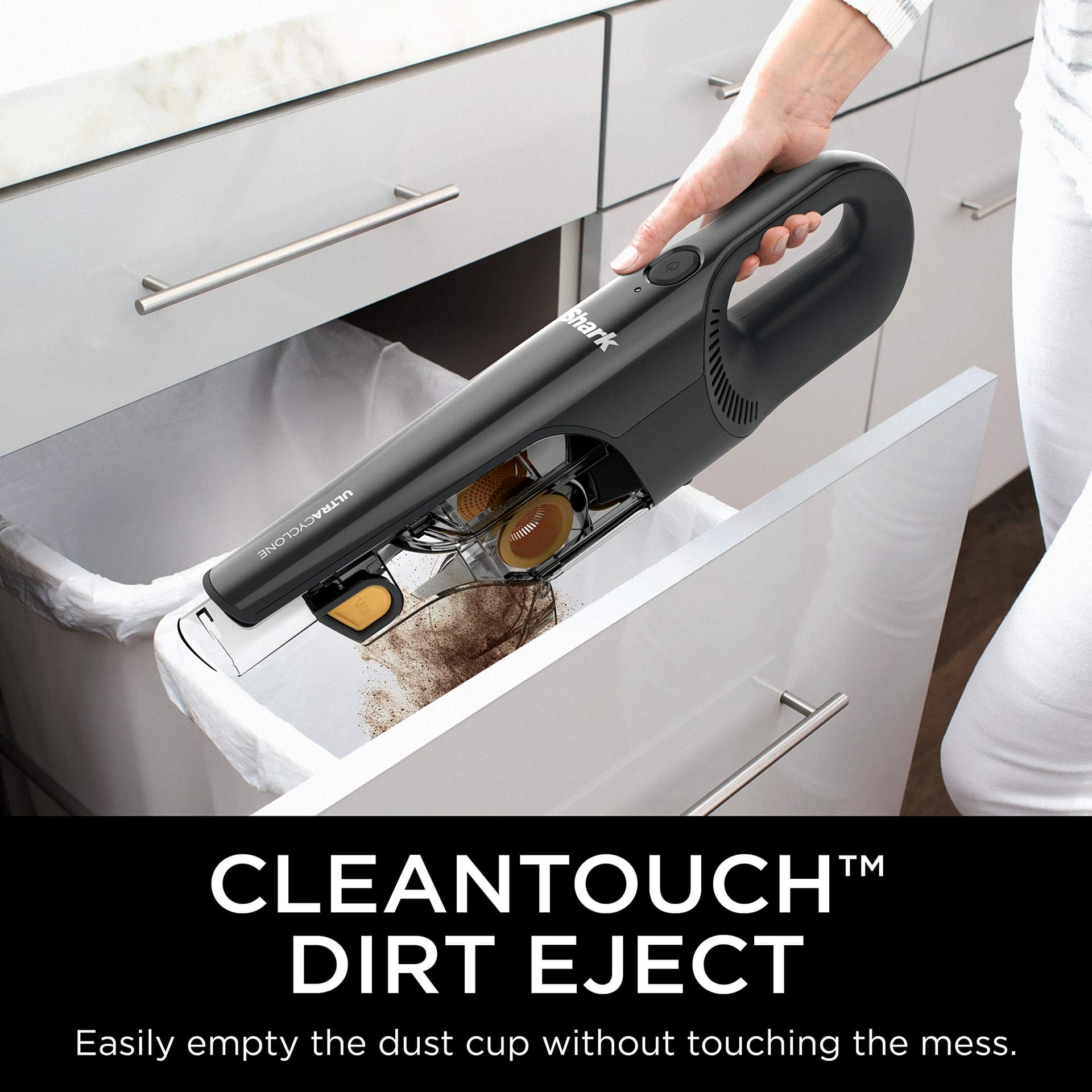 Shark Cordless Pet Hair Vacuum, Ultracyclone Handheld Vacuum with XL Dust Cup - Black - Review Image 5