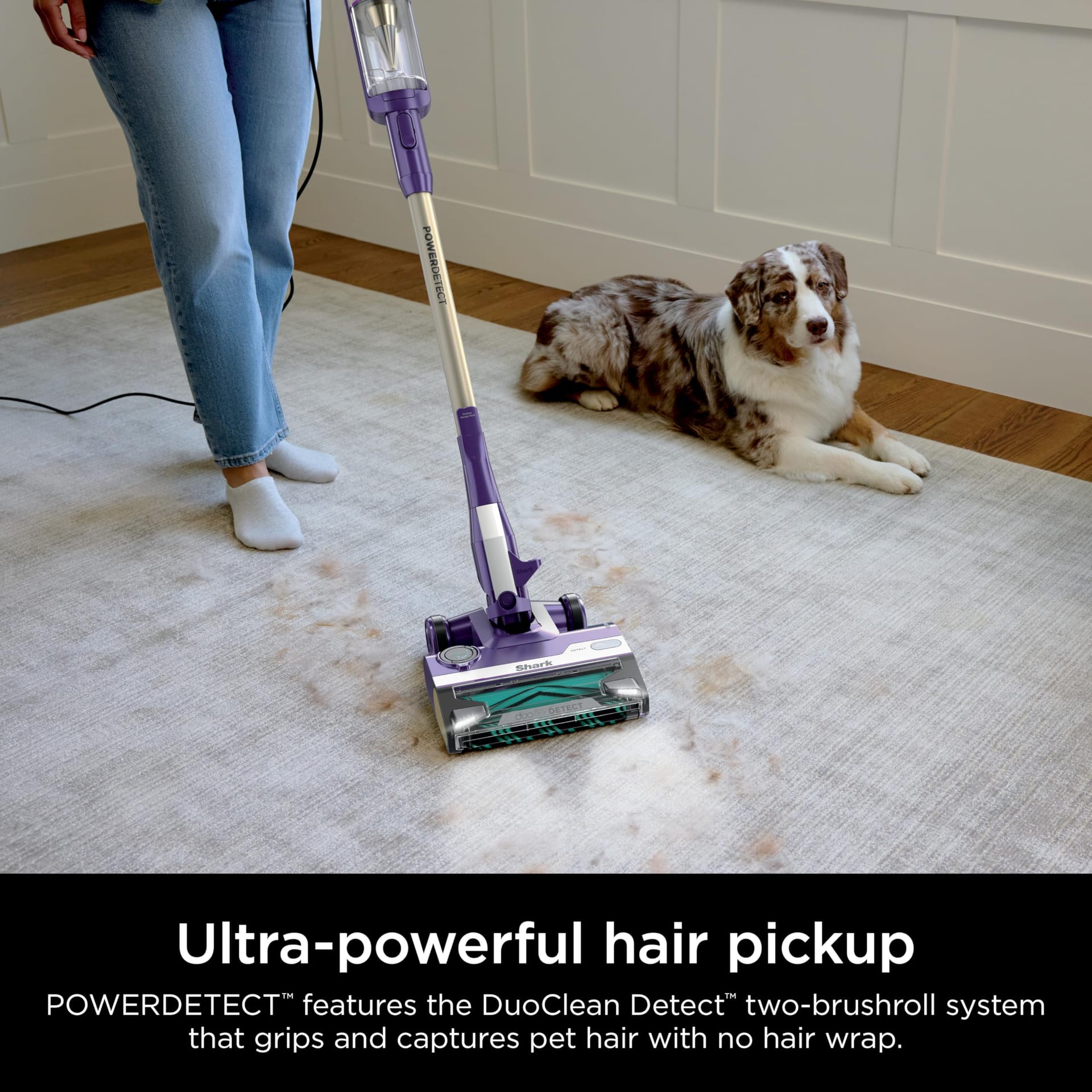 Shark Powerdetect Ultra-Light Corded Stick Vacuum with Duoclean Technology and Self-Cleaning Brushroll - Review Image 4