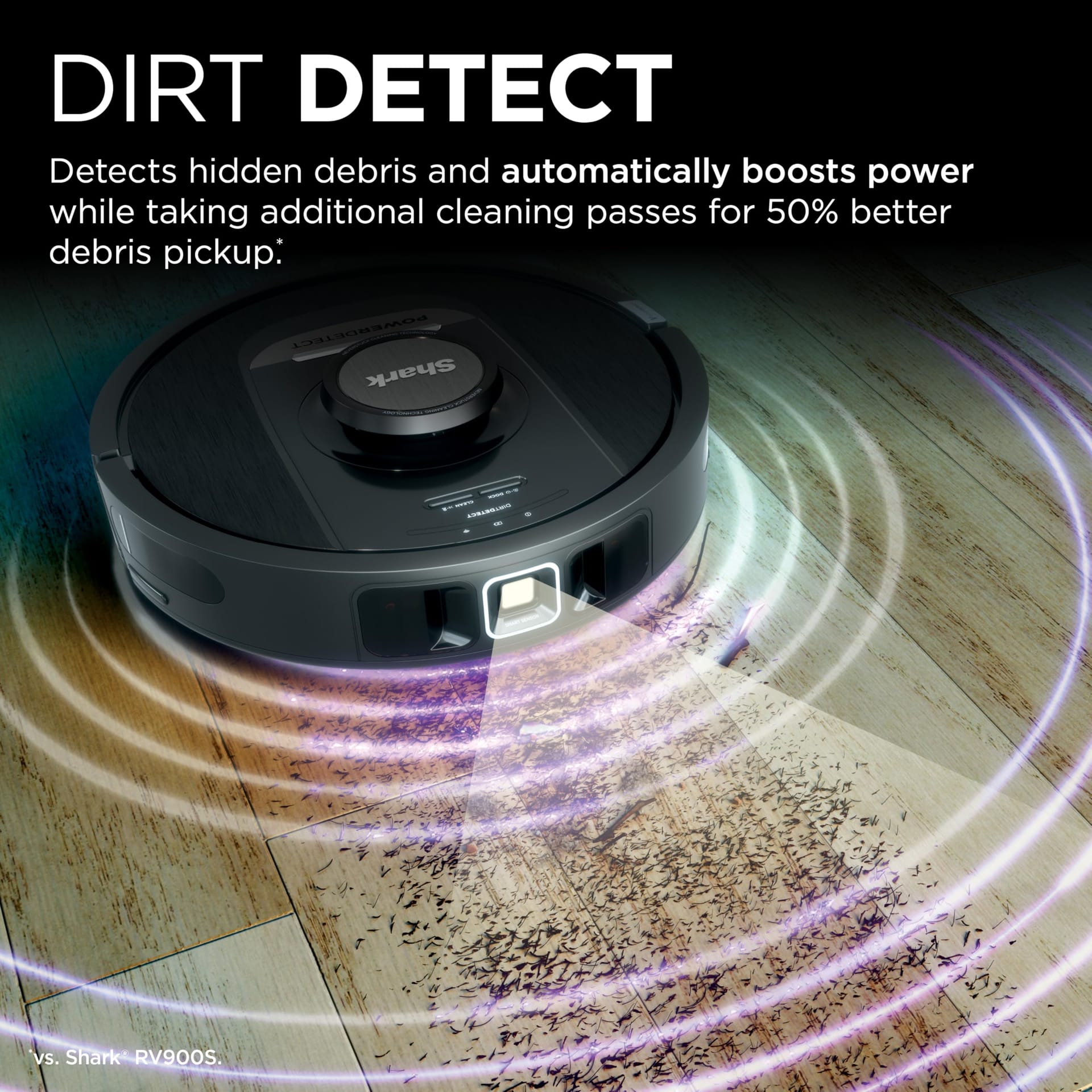 Shark PowerDetect Self-Empty Robot Vacuum with NeverStuck Technology, Auto Deep-Clean Carpets & Hardfloors, HEPA Filtration, Pet Hair Remover, WiFi-Enabled - Black - Review Image 2