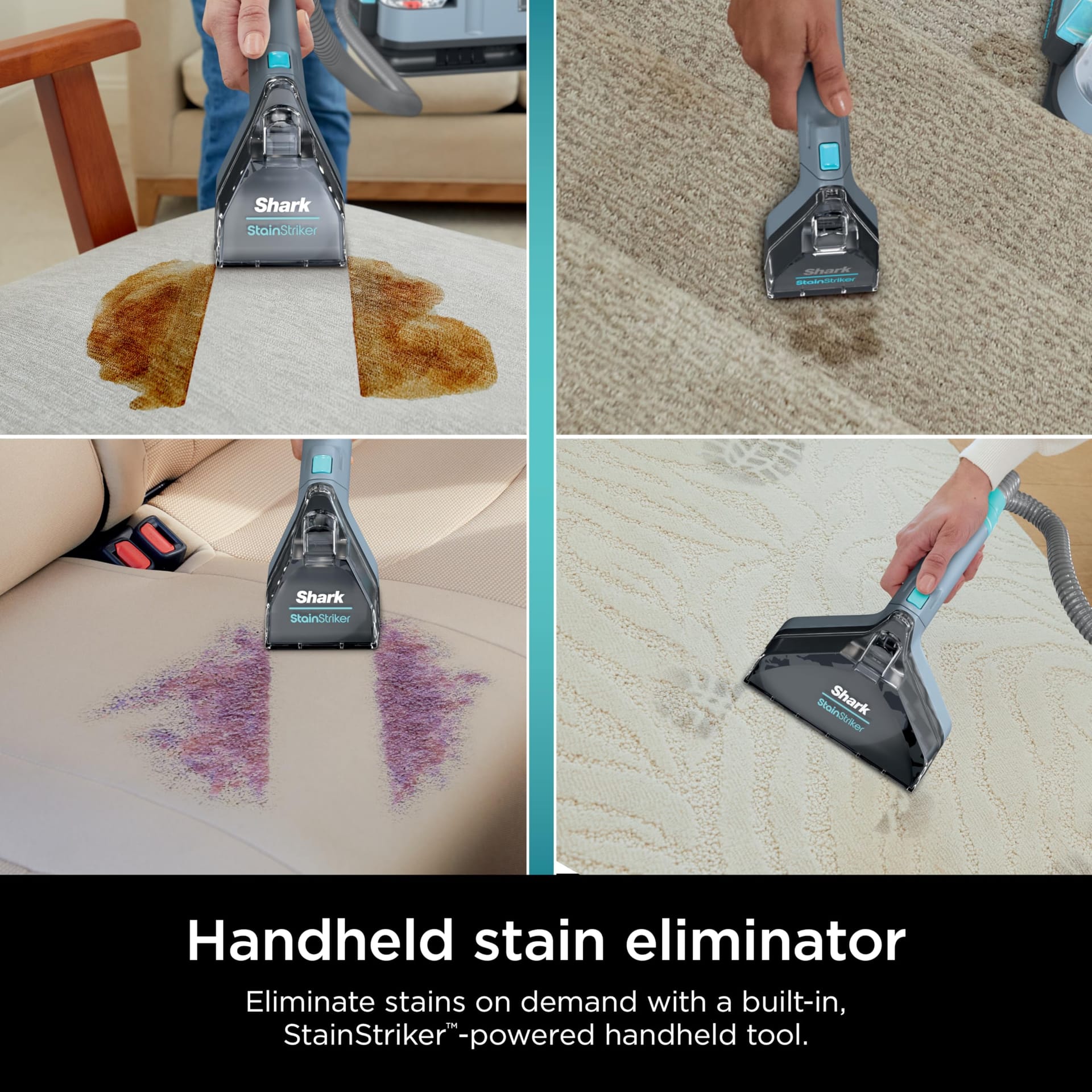 Shark StainStriker Portable Carpet Cleaner Machine with Dual-Activated Solution and Cleaning Accessories, Nordic Blue - Review Image 5