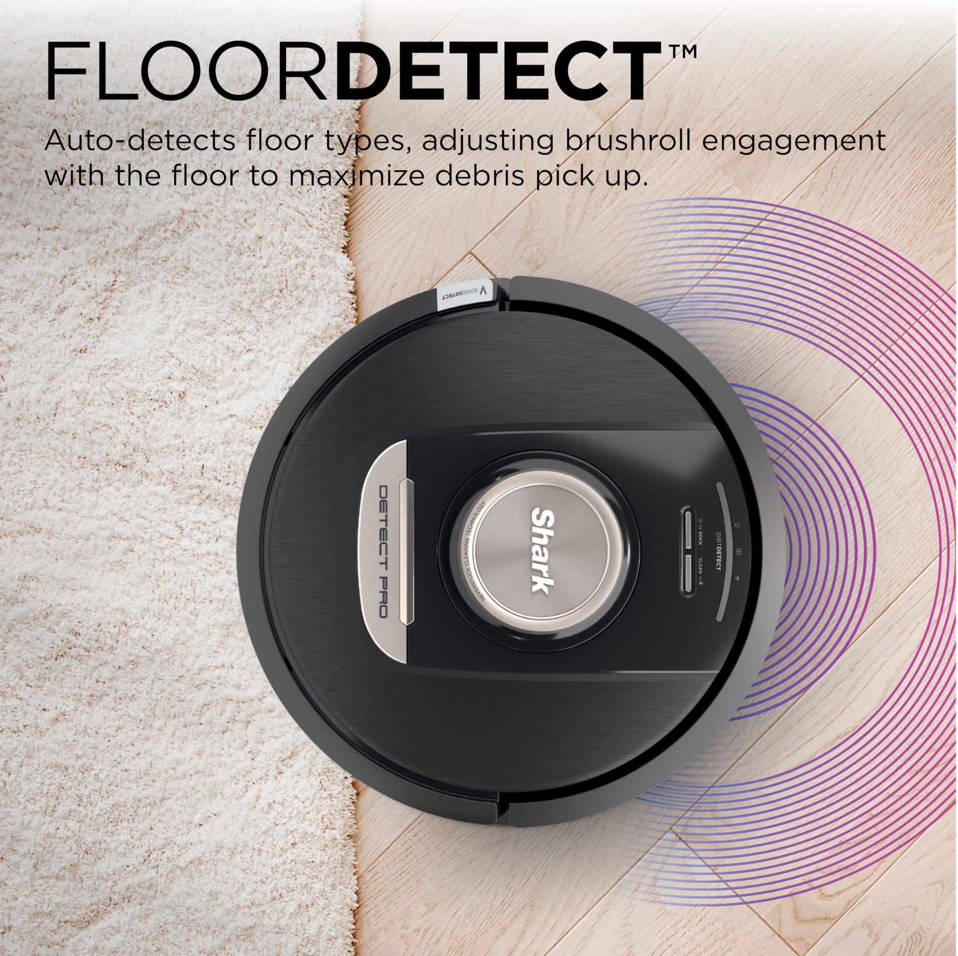 Shark RV2820AE Detect Pro Self-Empty Robot Vacuum with HEPA Filtration, NeverStuck Technology, 3 Deep-Cleaning Technologies, Auto Clean on Carpets/Hardfloors, Wi-Fi Enabled - Black/Bronze - Review Image 5
