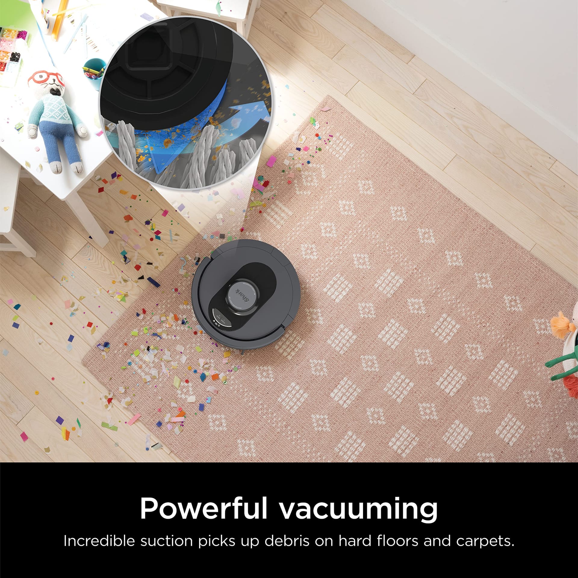 Shark AI Ultra Robot Vacuum with Matrix Clean, Home Mapping, Self Empty Base, Pet Hair, Wifi - Dark Grey | Lightweight Robot Vacuum for Hardwood Floors - Review Image 2
