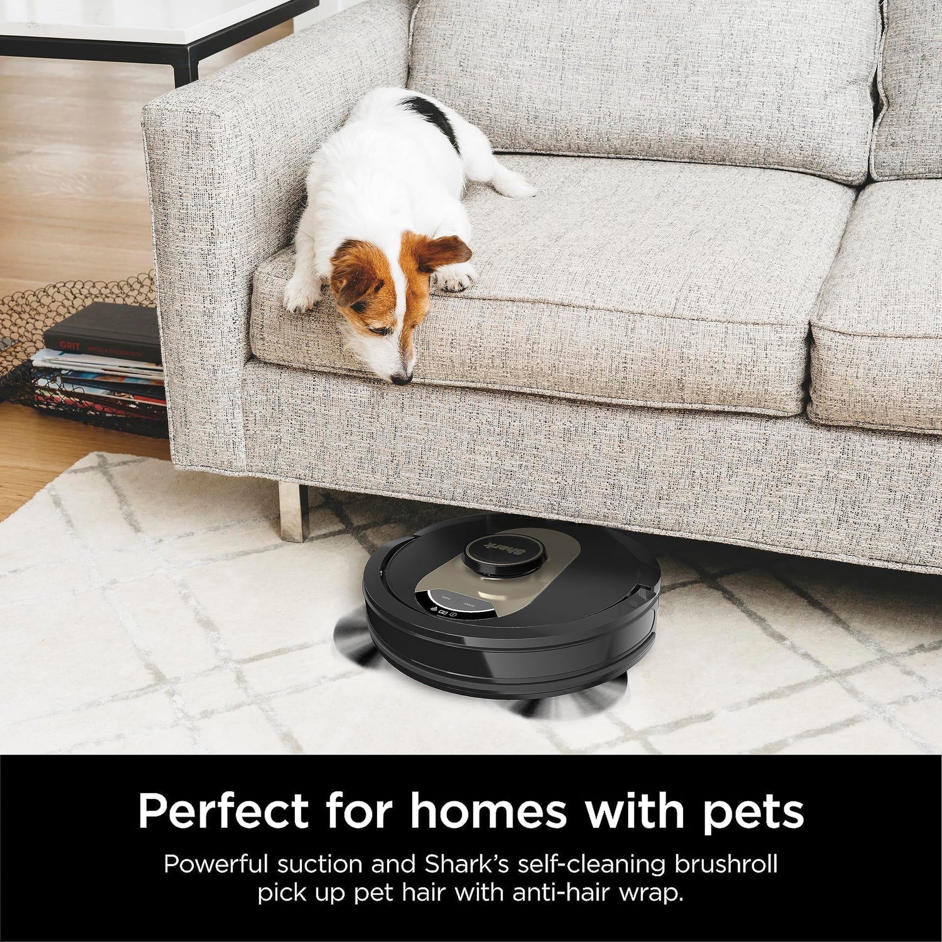 Powerful Shark AI Robot Vacuum with XL HEPA Self-Empty Base, Bagless, 60-Day Capacity, LiDAR Navigation, Perfect for Pet Hair, Wi-Fi Connected - Black - Review Image 5
