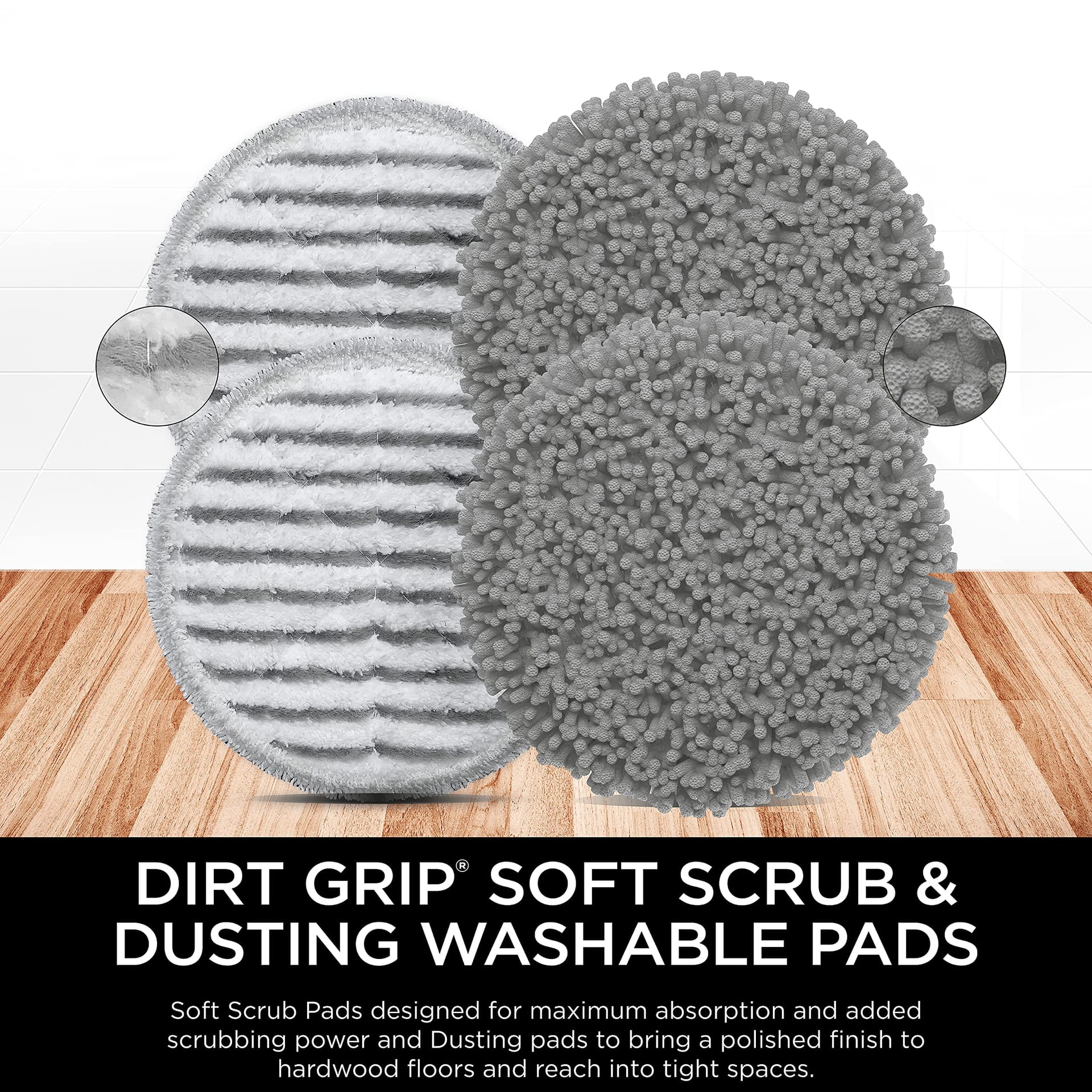Shark Xkitp7000D Soft Scrub & Dusting Washable Pads for Hard Floors - Review Image 2