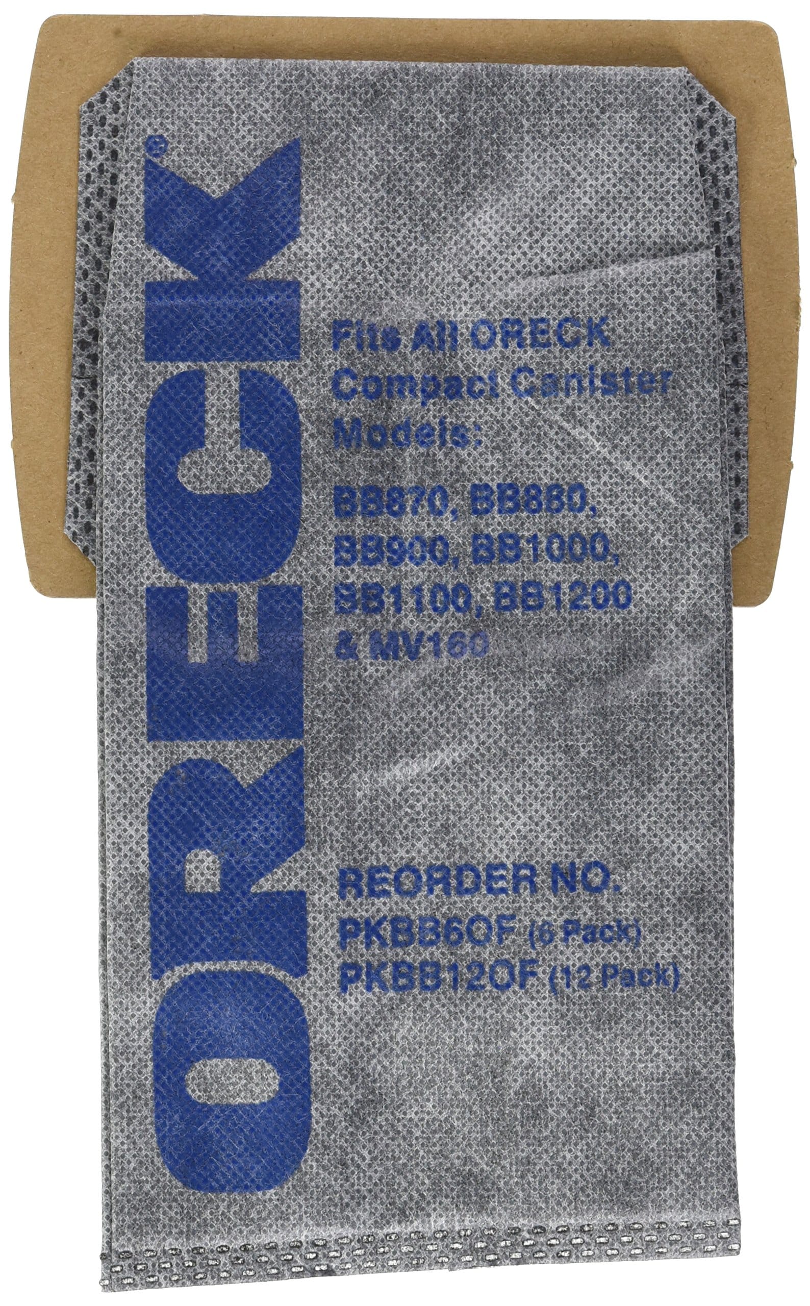 Oreck Buster B Charcoal Bags (Pack of 12) for Oreck Models - Genuine OEM PKBB12OF
